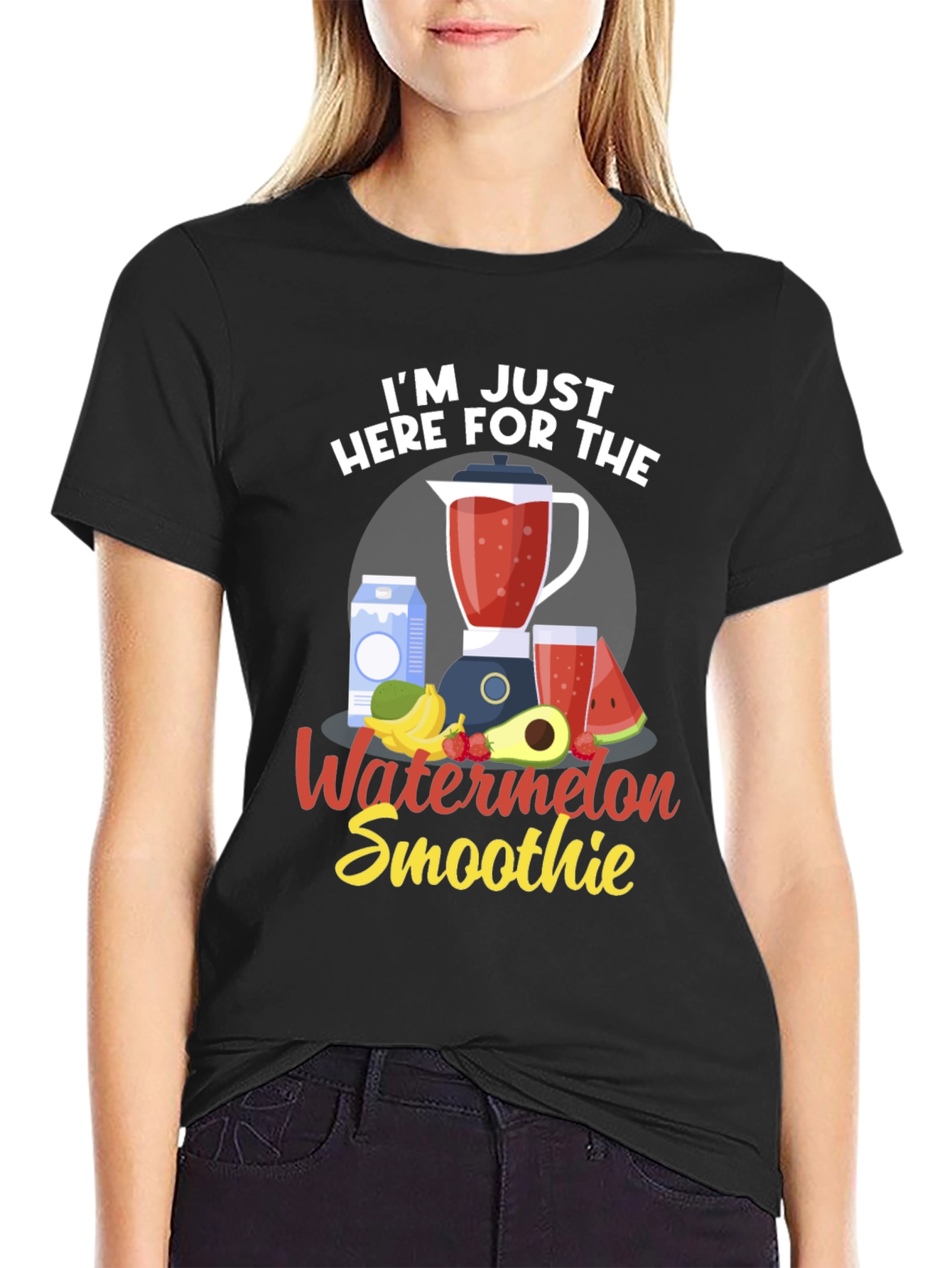 Watermelon Smoothie T-Shirt - Just Here For It!