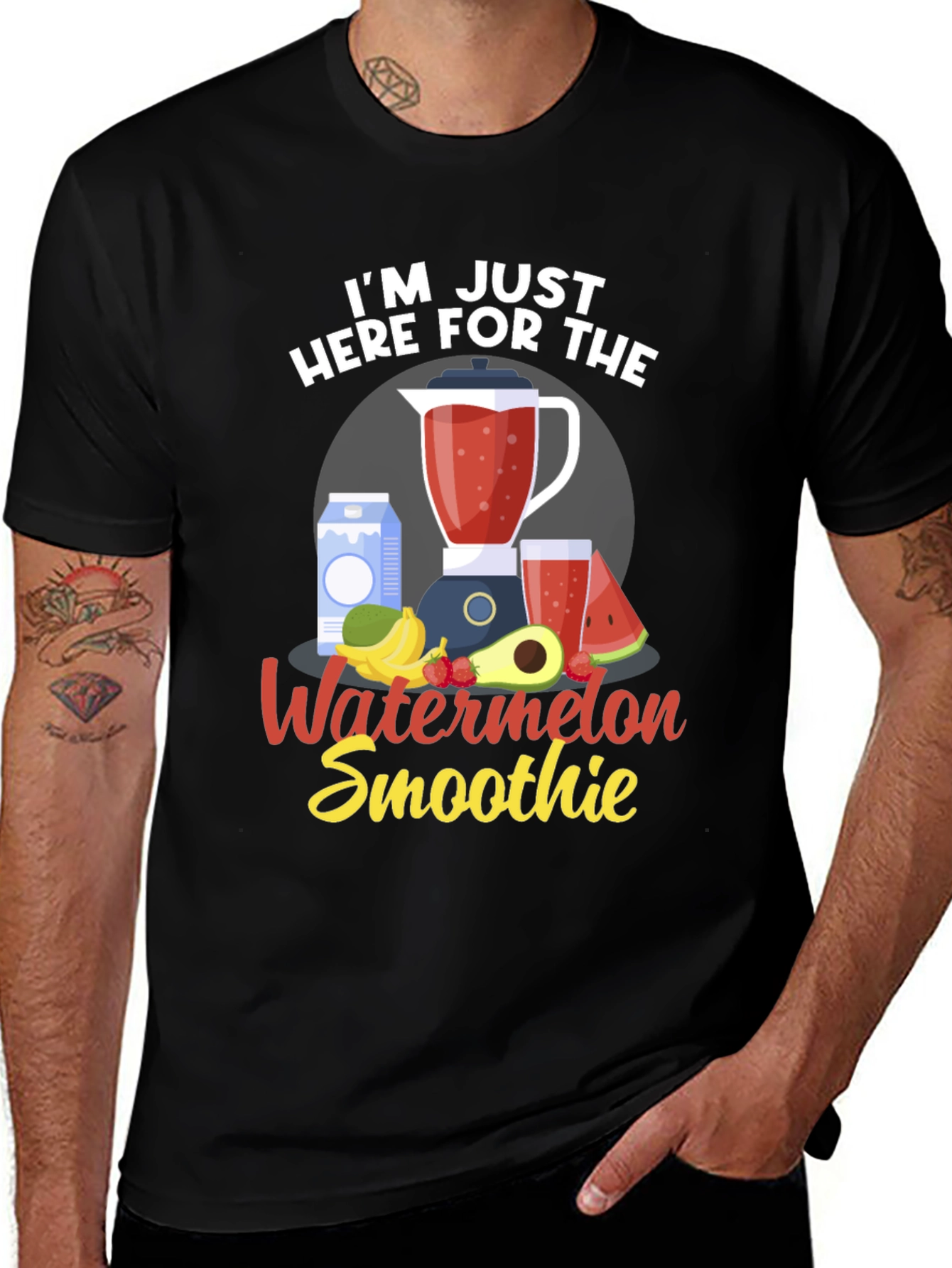 Watermelon Smoothie T-Shirt - Just Here For It!