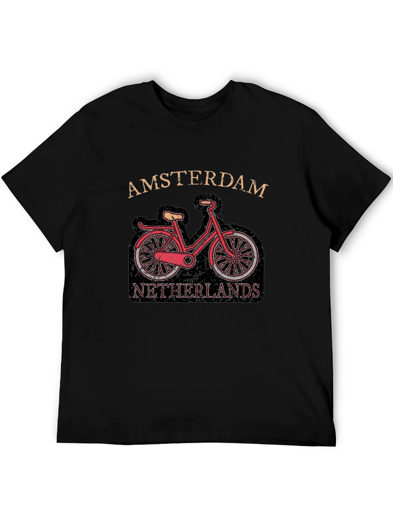 Amsterdam Netherlands Bicycle Graphic Tee