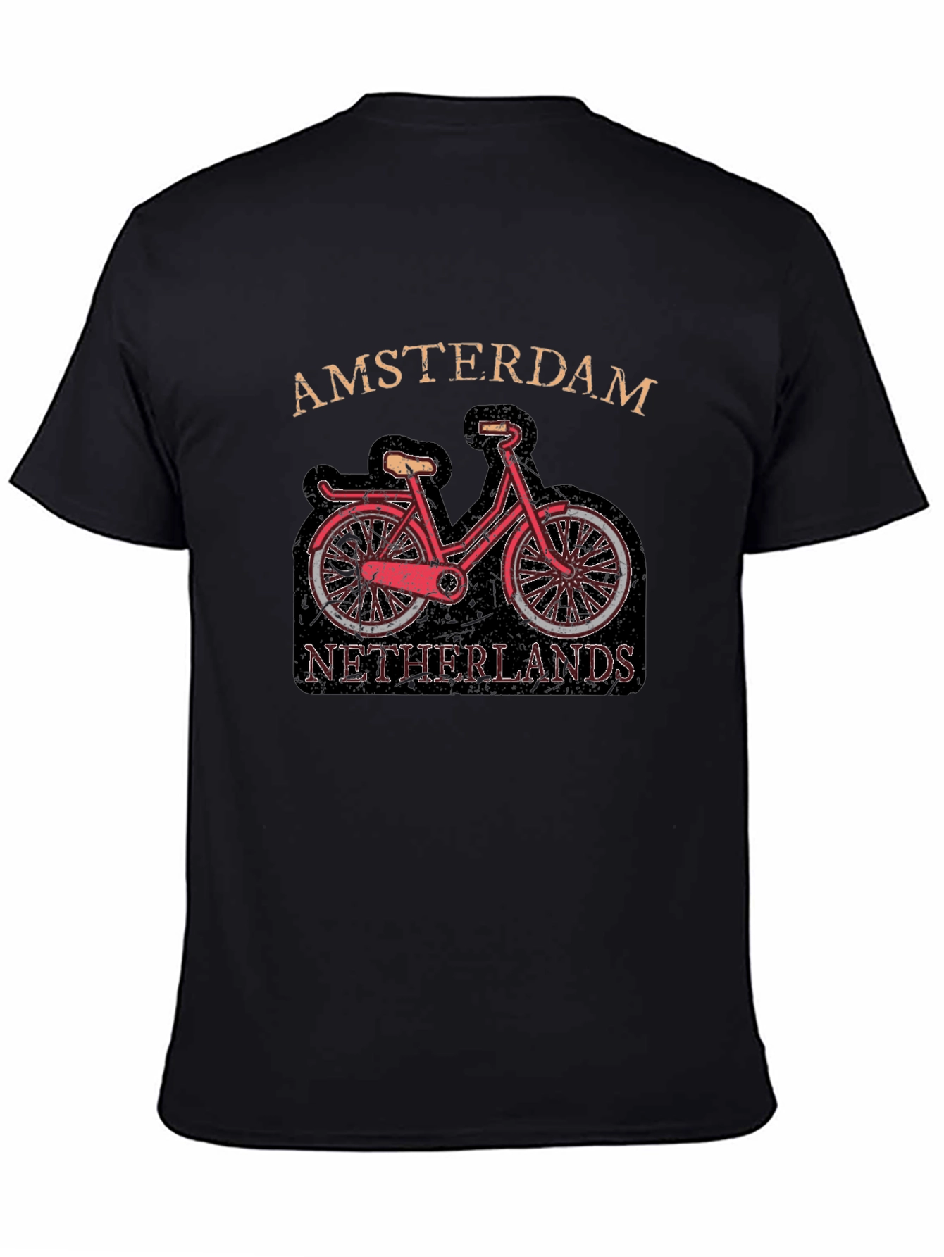 Amsterdam Netherlands Bicycle Graphic Tee