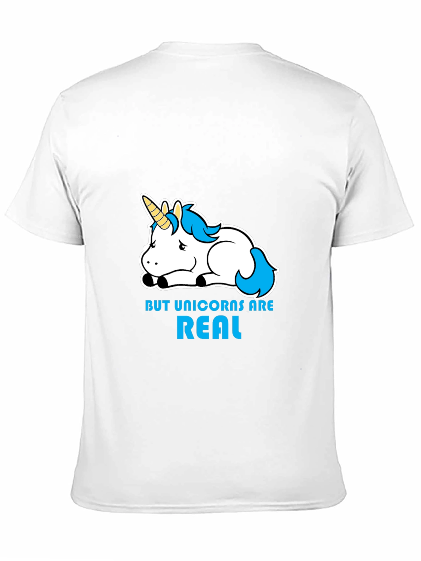 Unicorns Are Real Black T-Shirt