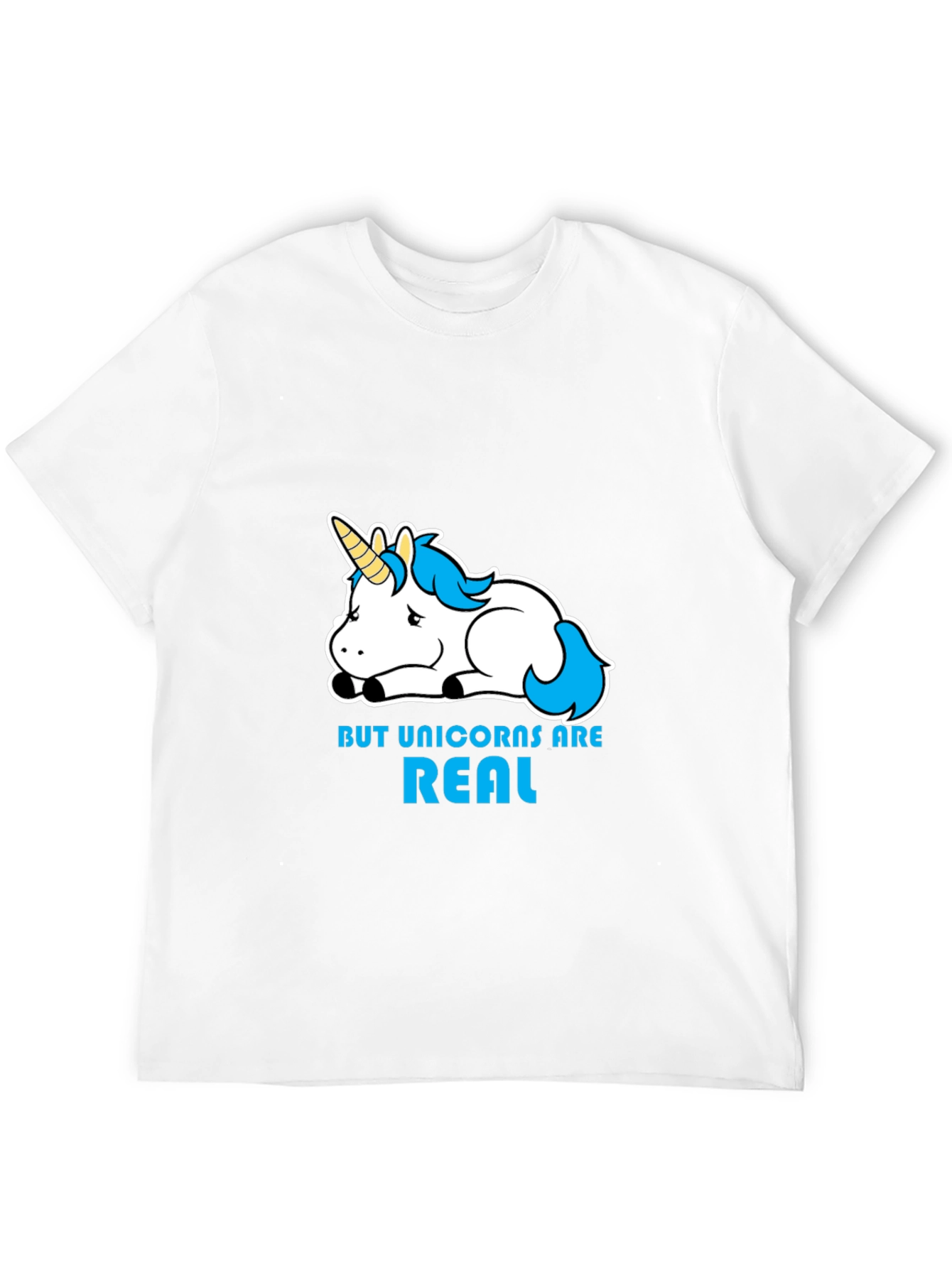 Unicorns Are Real Black T-Shirt