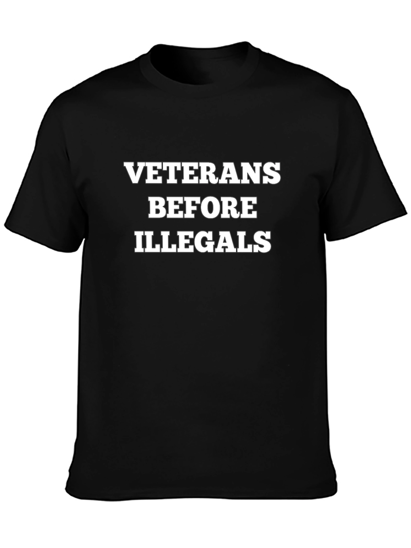 Veterans Before Illegals Graphic T-Shirt