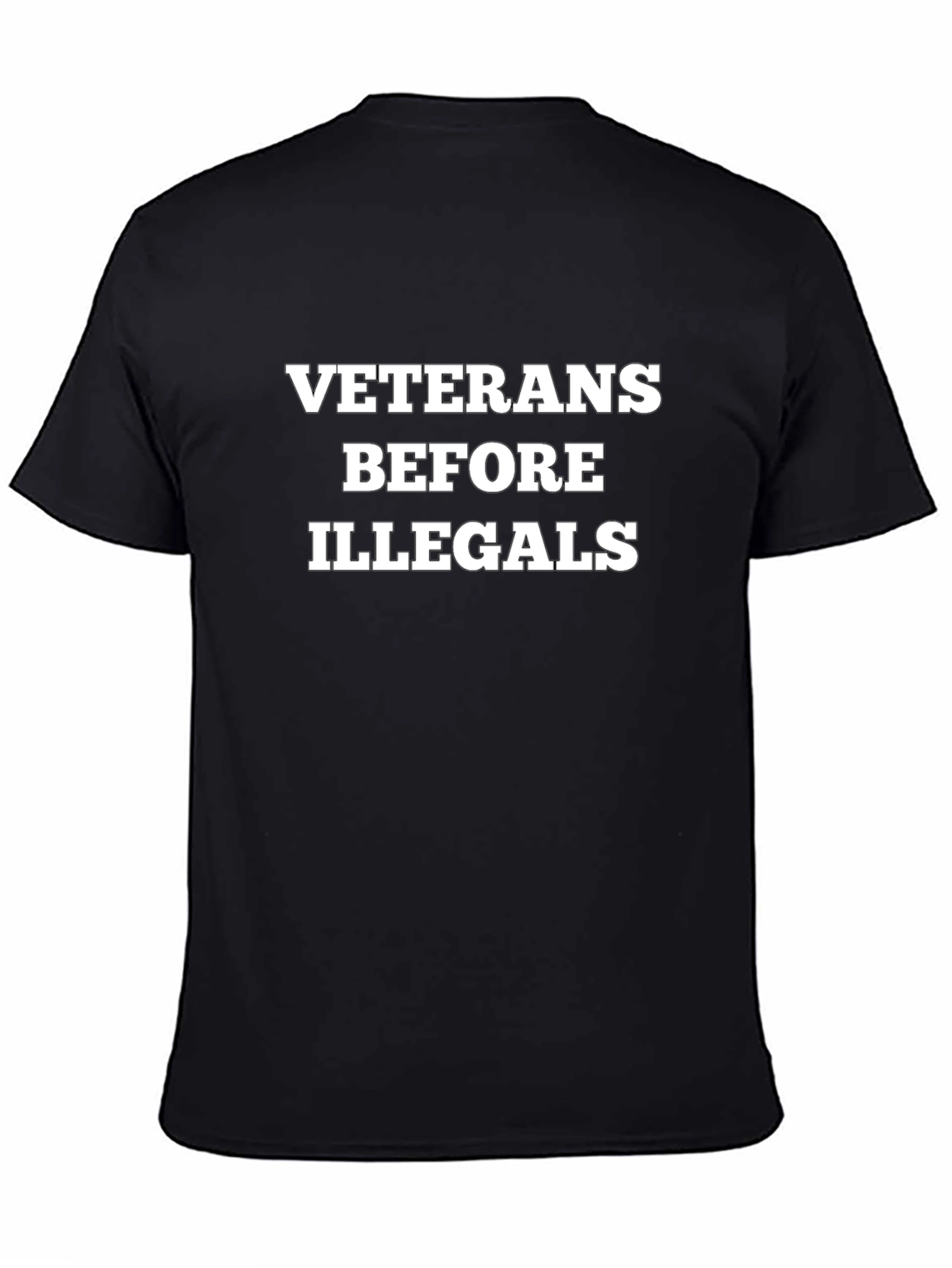 Veterans Before Illegals Graphic T-Shirt