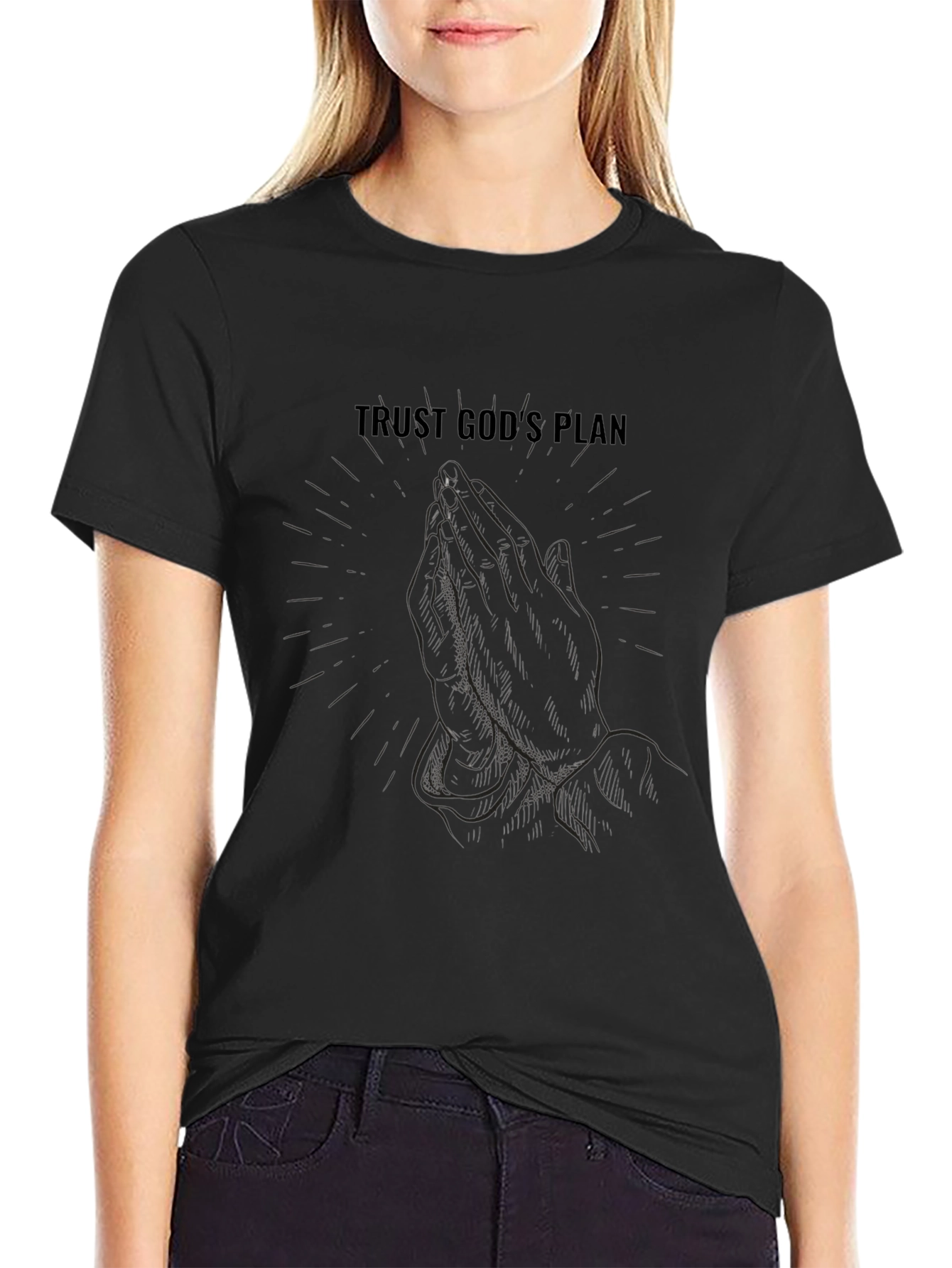 Trust Gods Plan Graphic Tee - Black