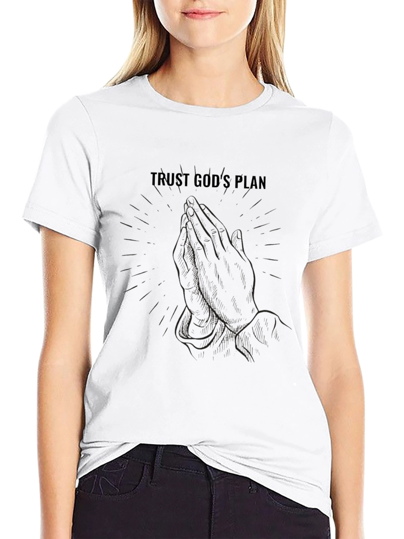 Trust Gods Plan Graphic Tee - Black