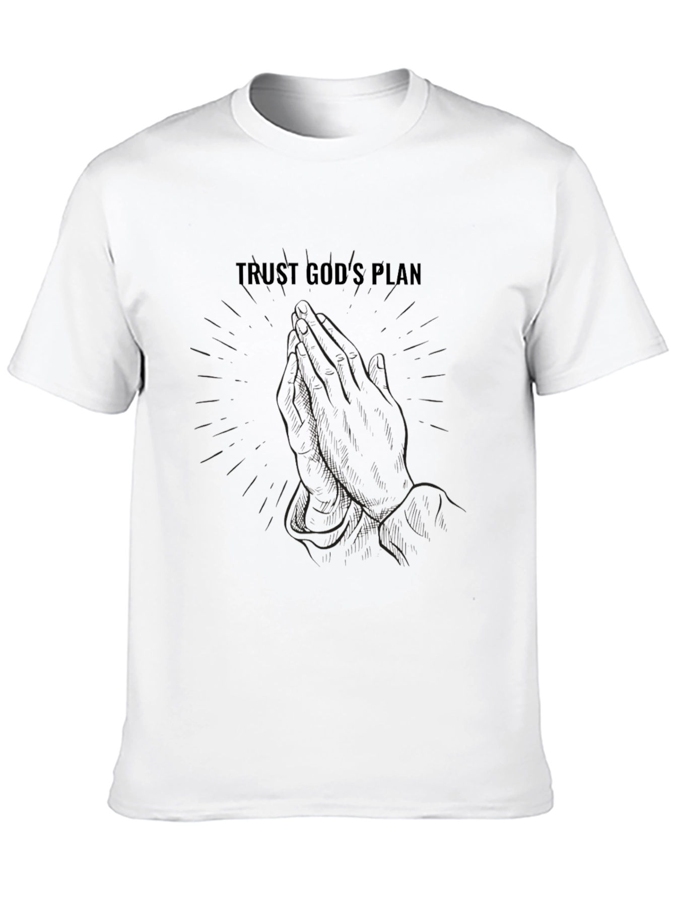 Trust Gods Plan Graphic Tee - Black