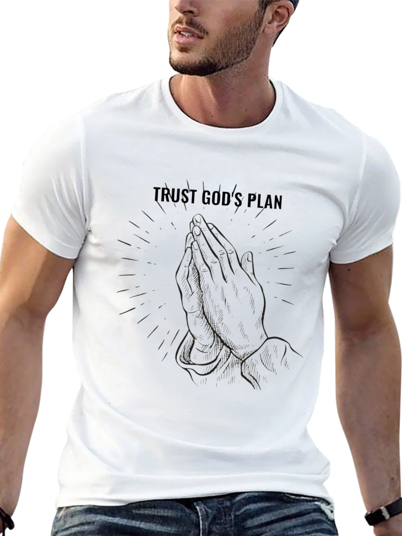 Trust Gods Plan Graphic Tee - Black