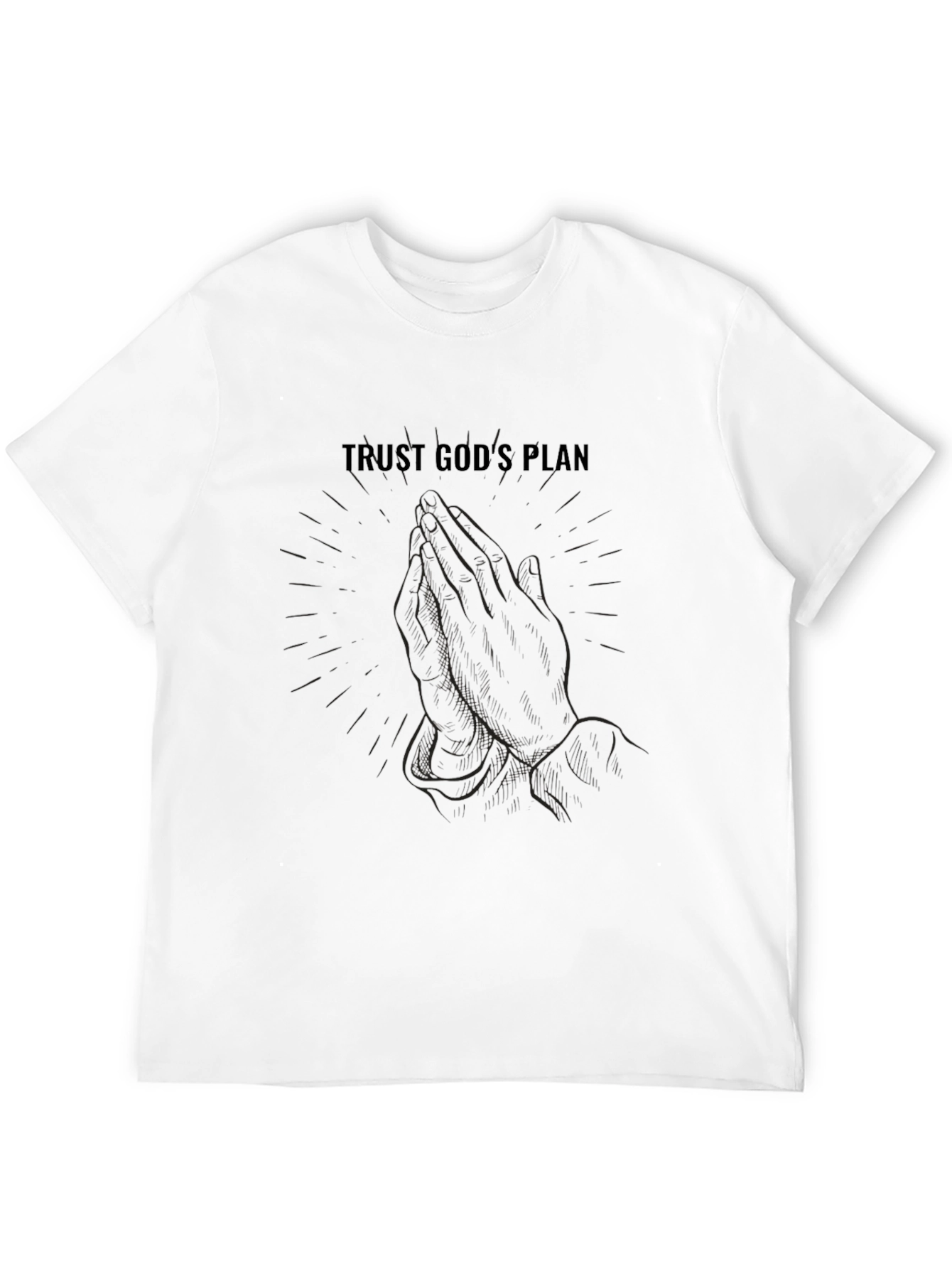 Trust Gods Plan Graphic Tee - Black