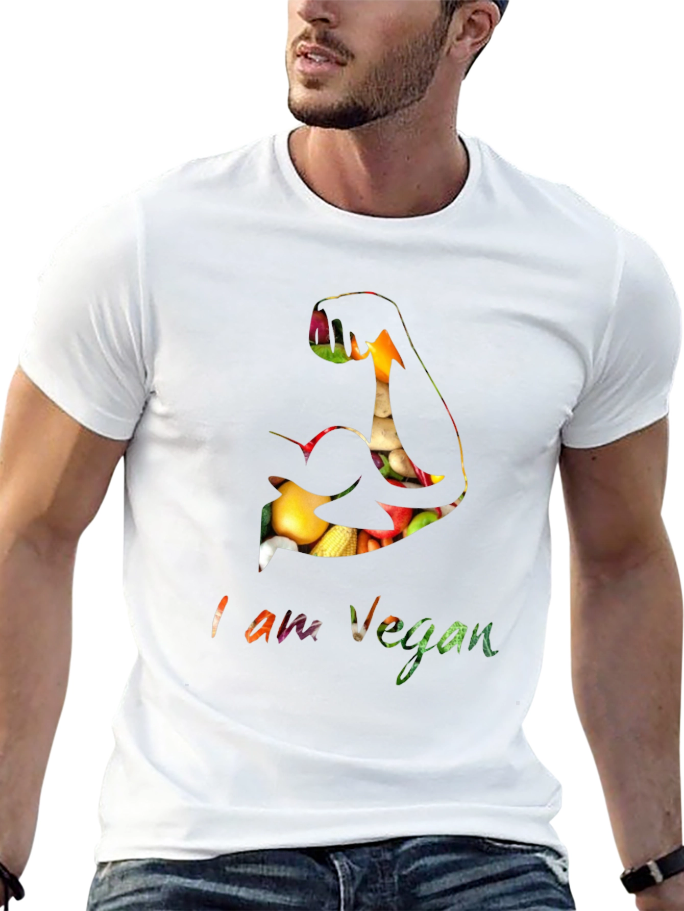 Vegan Power T-Shirt - Plant-Based Muscle Tee