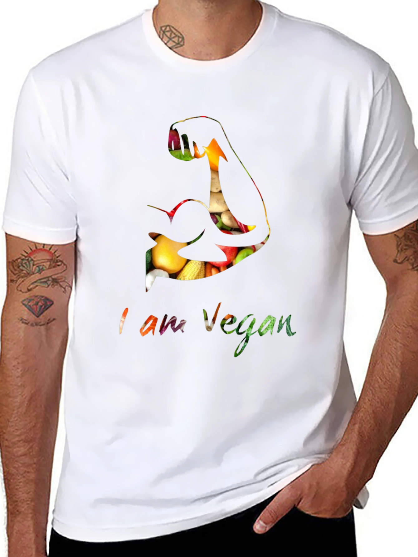 Vegan Power T-Shirt - Plant-Based Muscle Tee