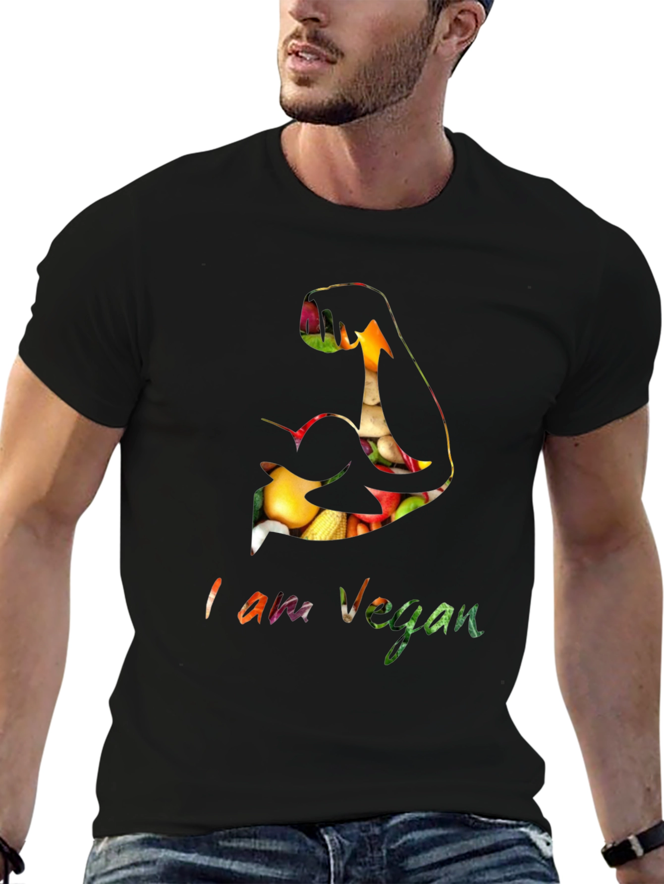 Vegan Power T-Shirt - Plant-Based Muscle Tee