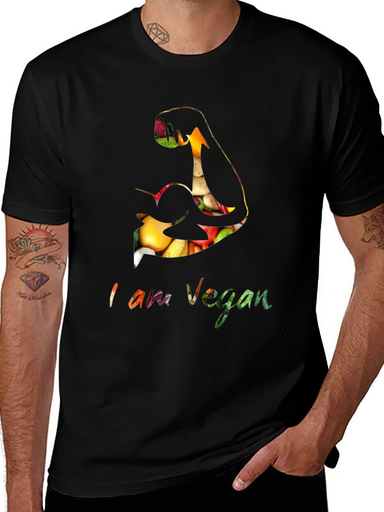 Vegan Power T-Shirt - Plant-Based Muscle Tee