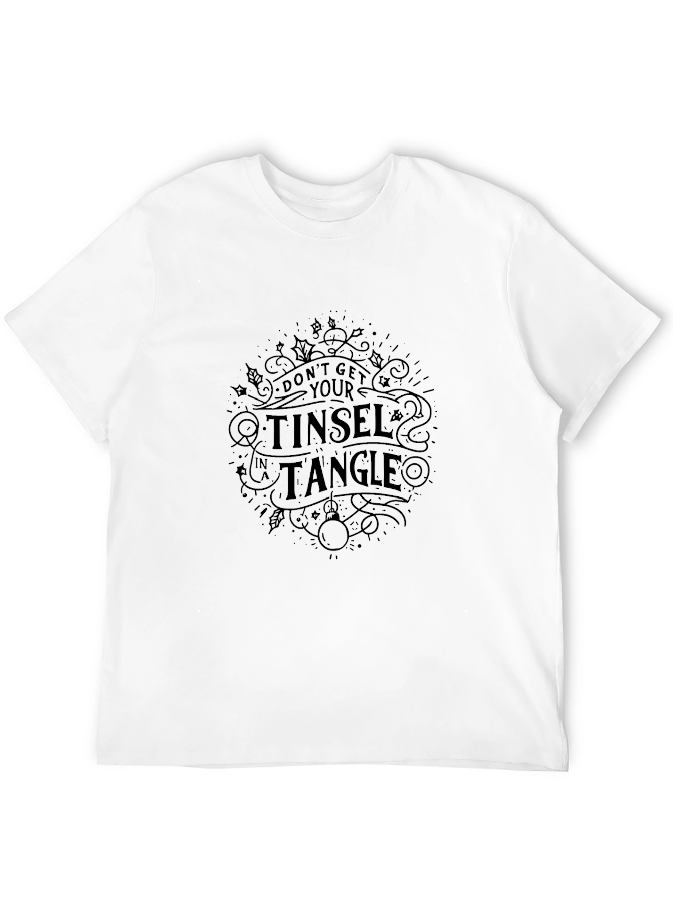 Tinsel Tangle Black Graphic Tee