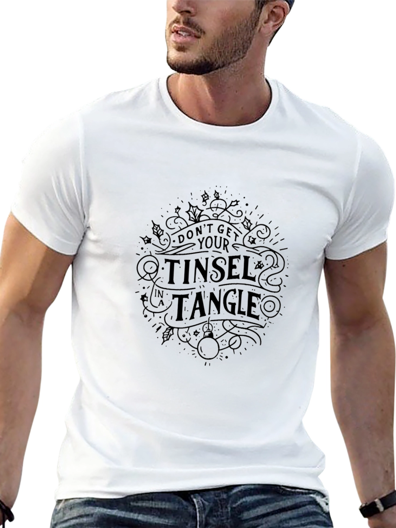 Tinsel Tangle Black Graphic Tee
