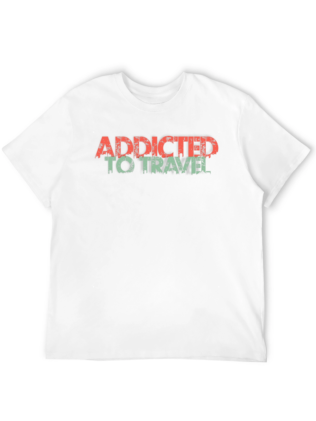Addicted to Travel Graphic T-Shirt - Black