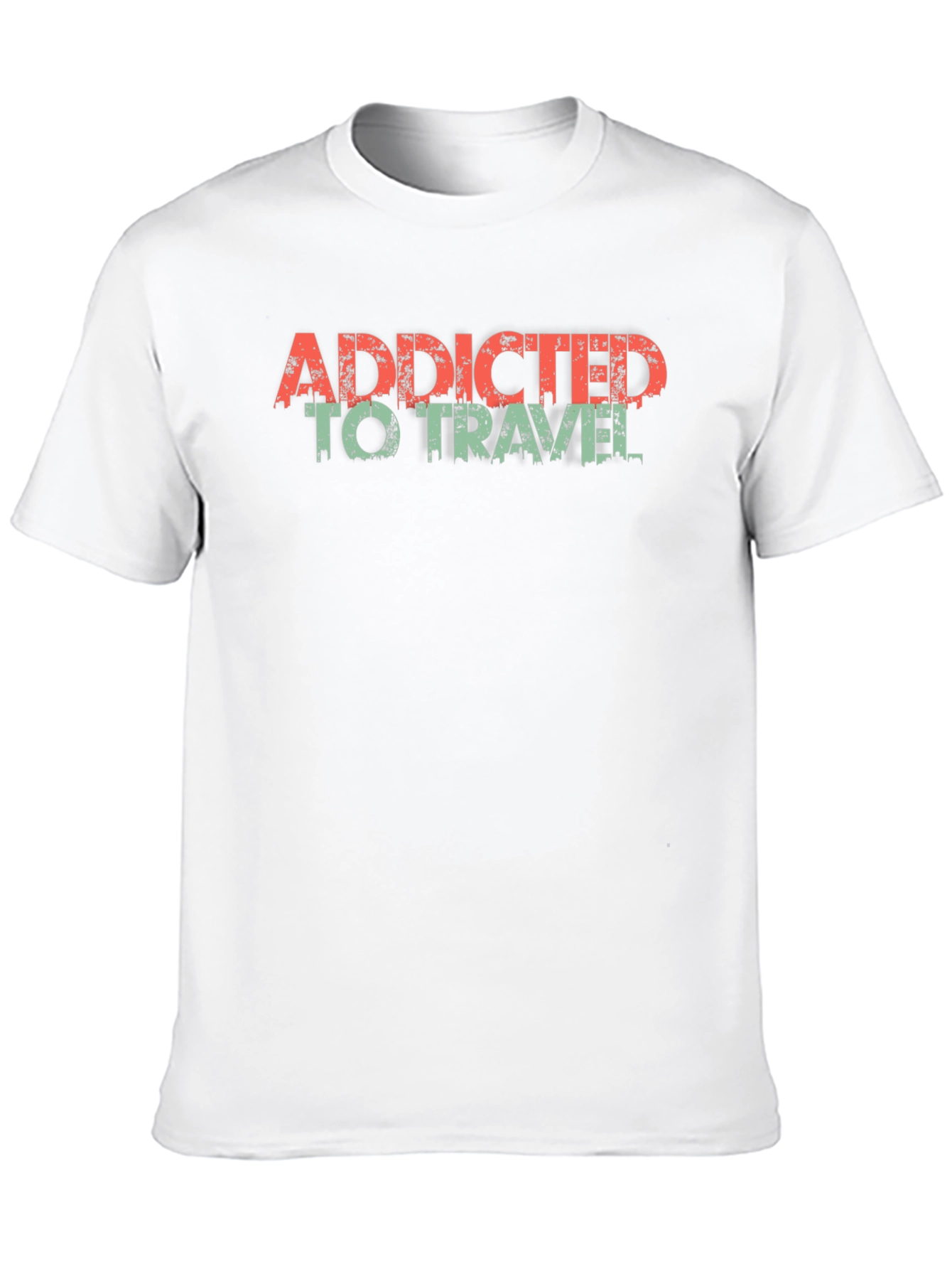 Addicted to Travel Graphic T-Shirt - Black