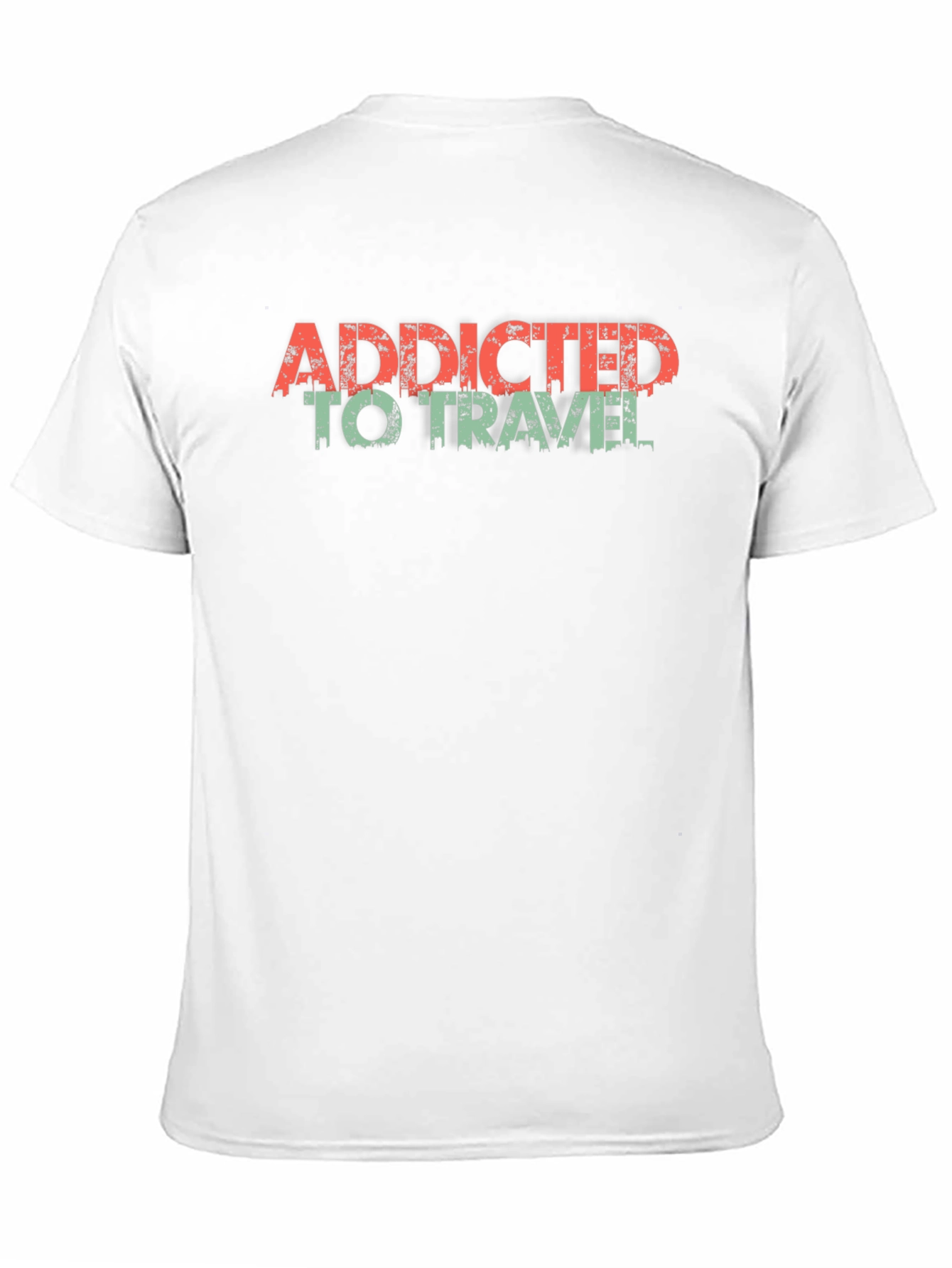Addicted to Travel Graphic T-Shirt - Black